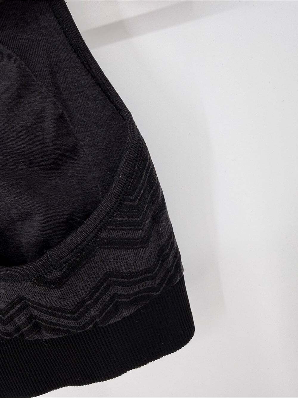 Lululemon Ebb & Flow Racerback Bra Reversible Heathered Black - Picture 8 of 13